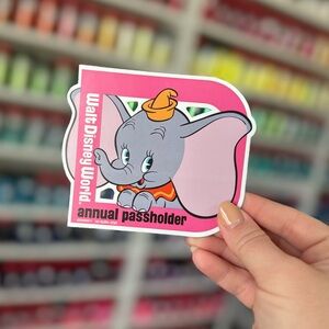 NEW 2023 Walt Disney World Dumbo Annual Passholder Dumbo Magnet EPCOT LTD Supply